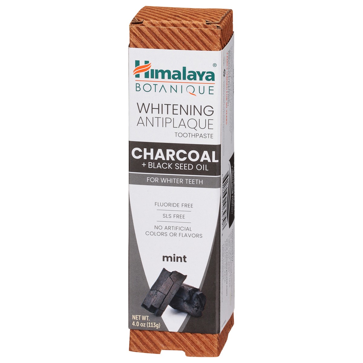 slide 3 of 9, Himalaya Botanique Charcoal + Black Seed Oil Whitening Antiplaque Mint Toothpaste 4.0 fl oz, 4 fl oz