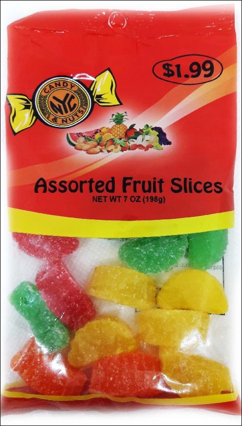 slide 1 of 1, NYC Candy & Nuts Assorted Fruit Slices, 7 oz