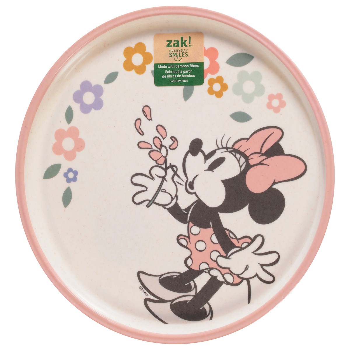 slide 2 of 4, Zak! Designs Minnie Mouse Plate 1 Each, 1 ct