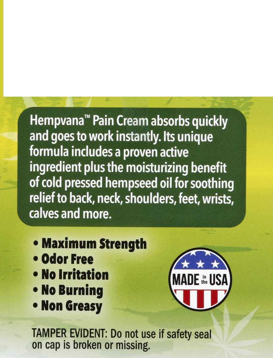 slide 3 of 6, Hempvana Pain Cream, Maximum Strength, Cannabis Sativa, 4 oz