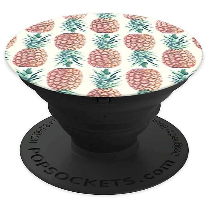 slide 1 of 1, PopSockets Pineapple Phone Grip and Stand - Yellow/Black, 1 ct