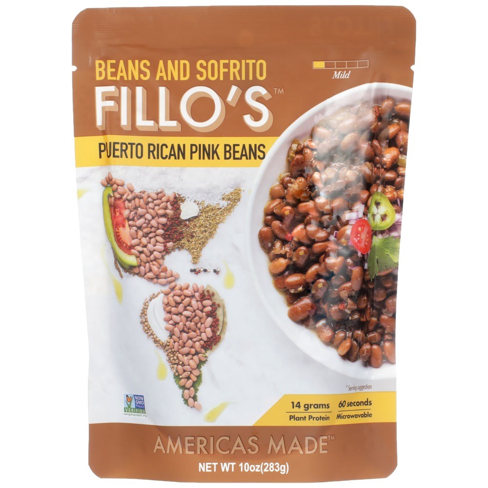 slide 1 of 1, Fillo's FFillo's Puerto Rican Pink Sofrito's Beans, 10 oz