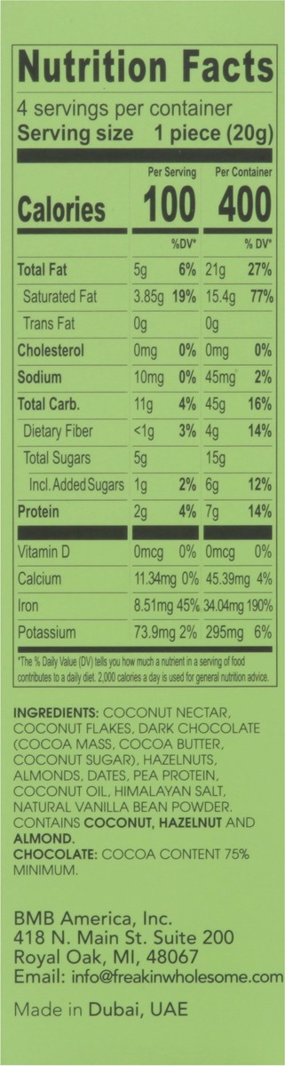 slide 6 of 9, Freakin' Wholesome Coconut Bites 4 ea, 4 ct