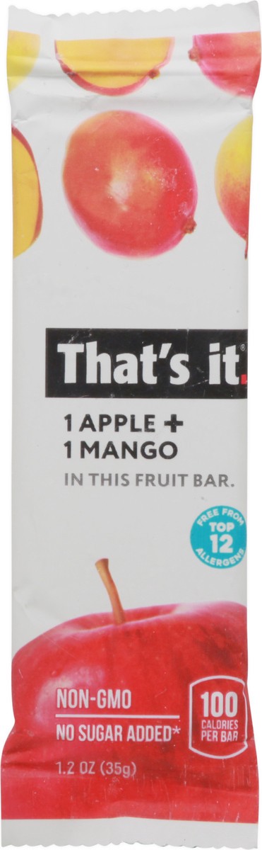 slide 6 of 13, That's it. Apple + Mango Fruit Bar 1.2 oz, 1.2 oz