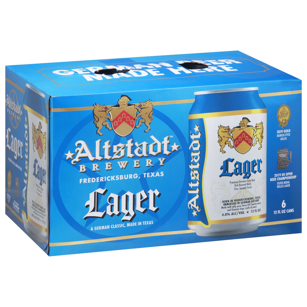 slide 4 of 11, Altstadt Brewery Lager Beer 6 - 12 fl oz Cans, 12 oz