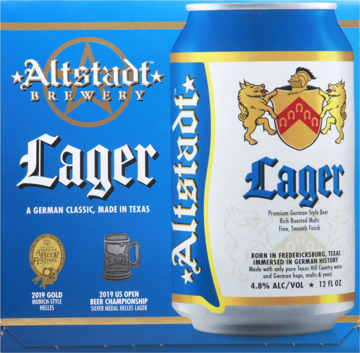 slide 3 of 11, Altstadt Brewery Lager Beer 6 - 12 fl oz Cans, 12 oz
