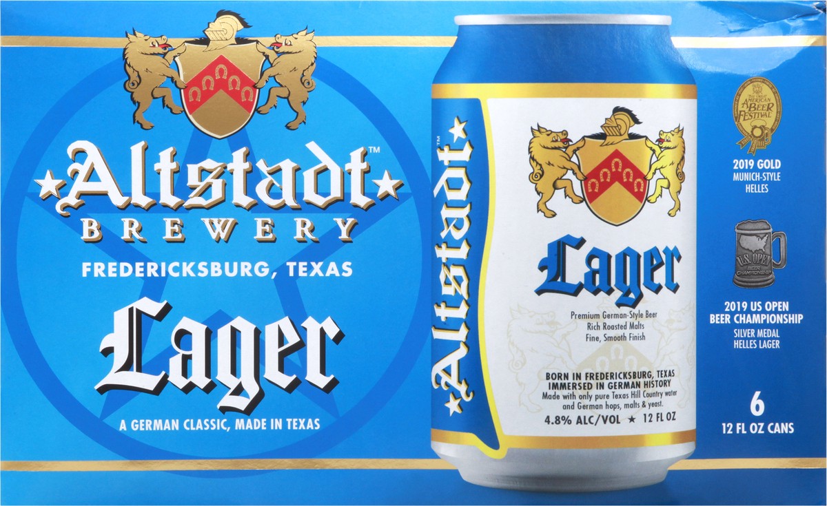 slide 6 of 11, Altstadt Brewery Lager Beer 6 - 12 fl oz Cans, 12 oz