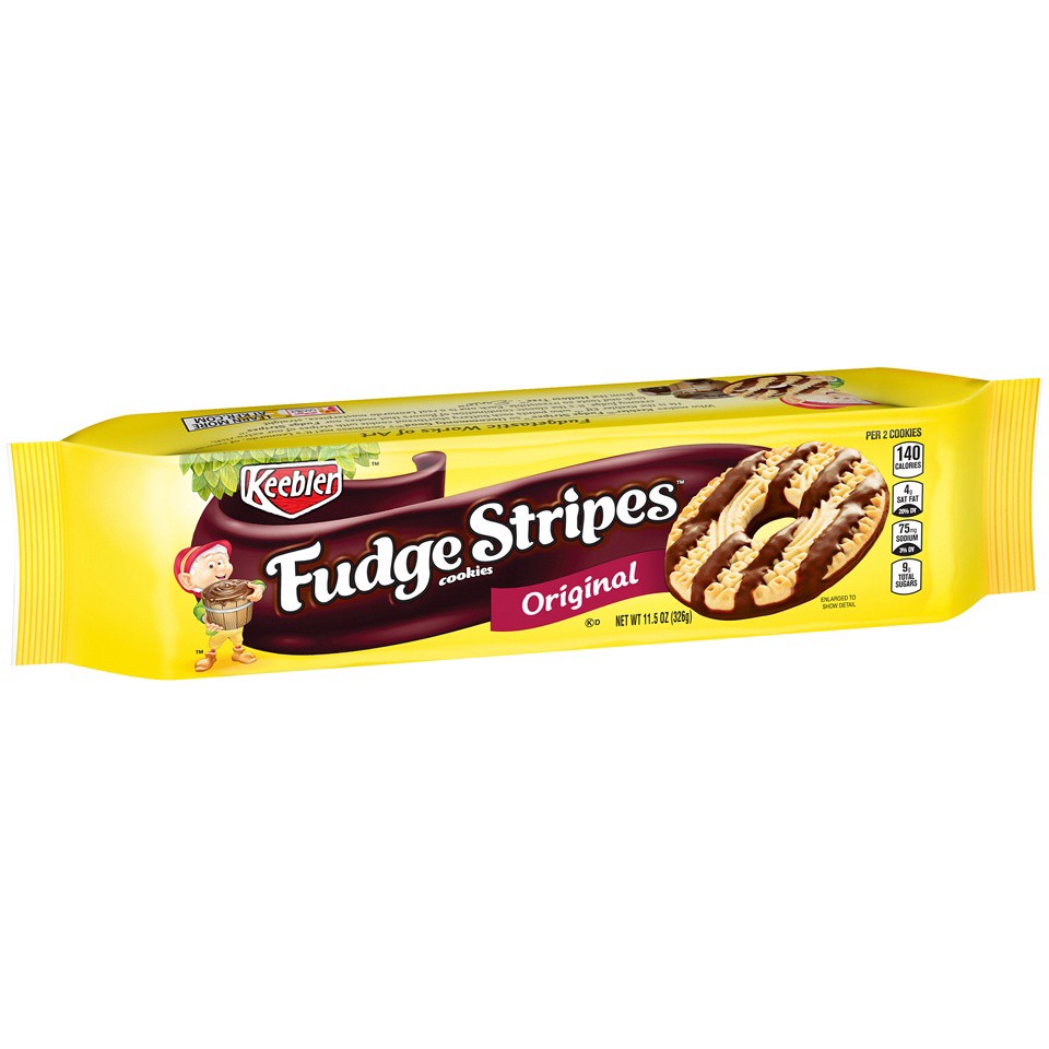 slide 5 of 5, Keebler Fudge Stripes Original Cookies 11.5 oz, 11.5 oz