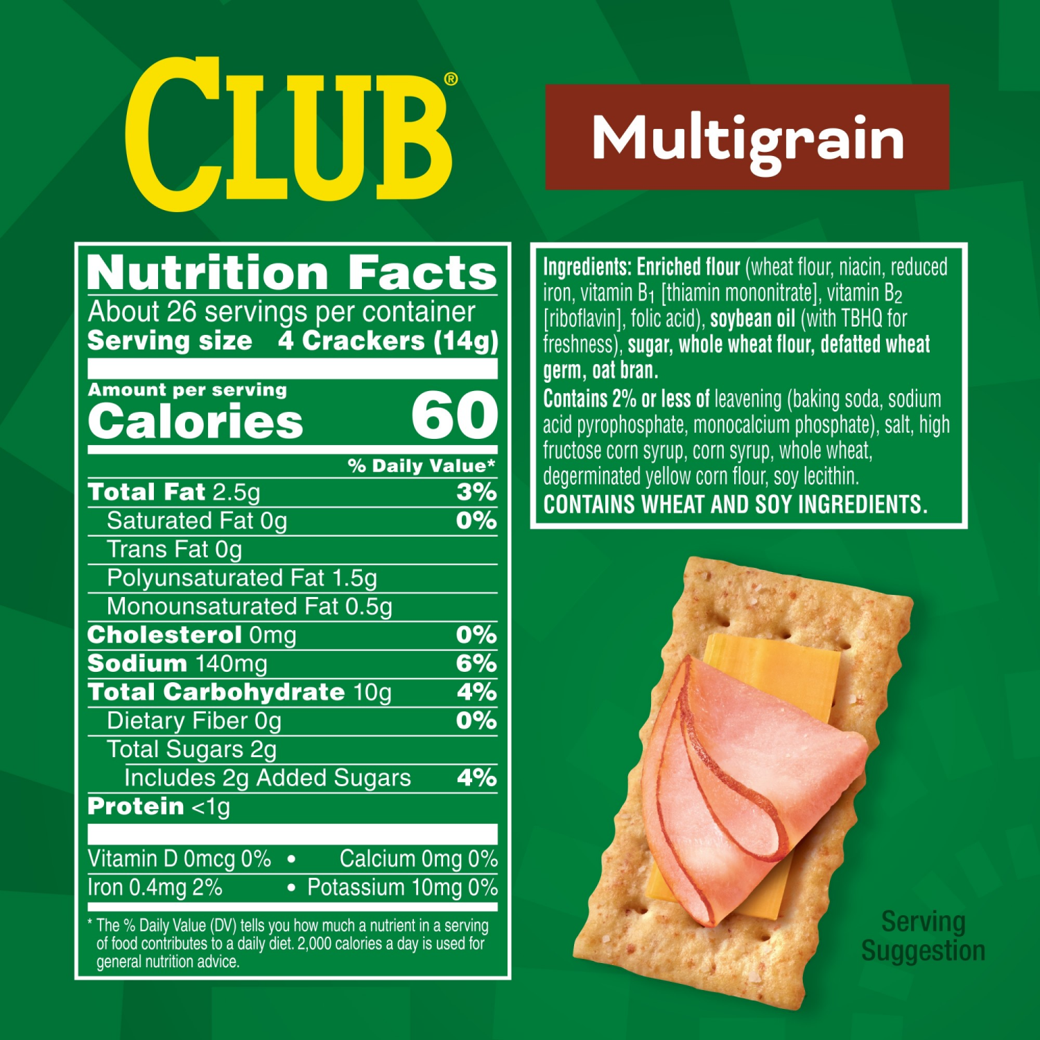 slide 7 of 8, Club Multi Grain Crackers, 12.7 oz
