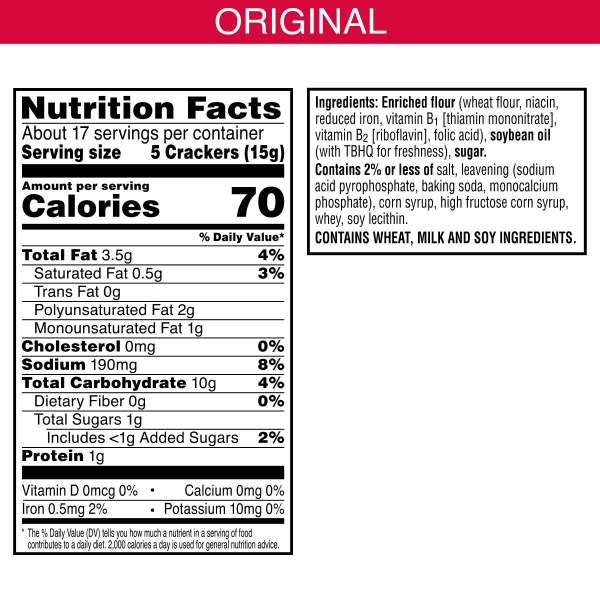 slide 28 of 29, Town House FlipSides Oven Baked Crackers, Lunch Snacks, Snack Crackers, Original, 9.2oz Box, 1 Box, 9.2 oz