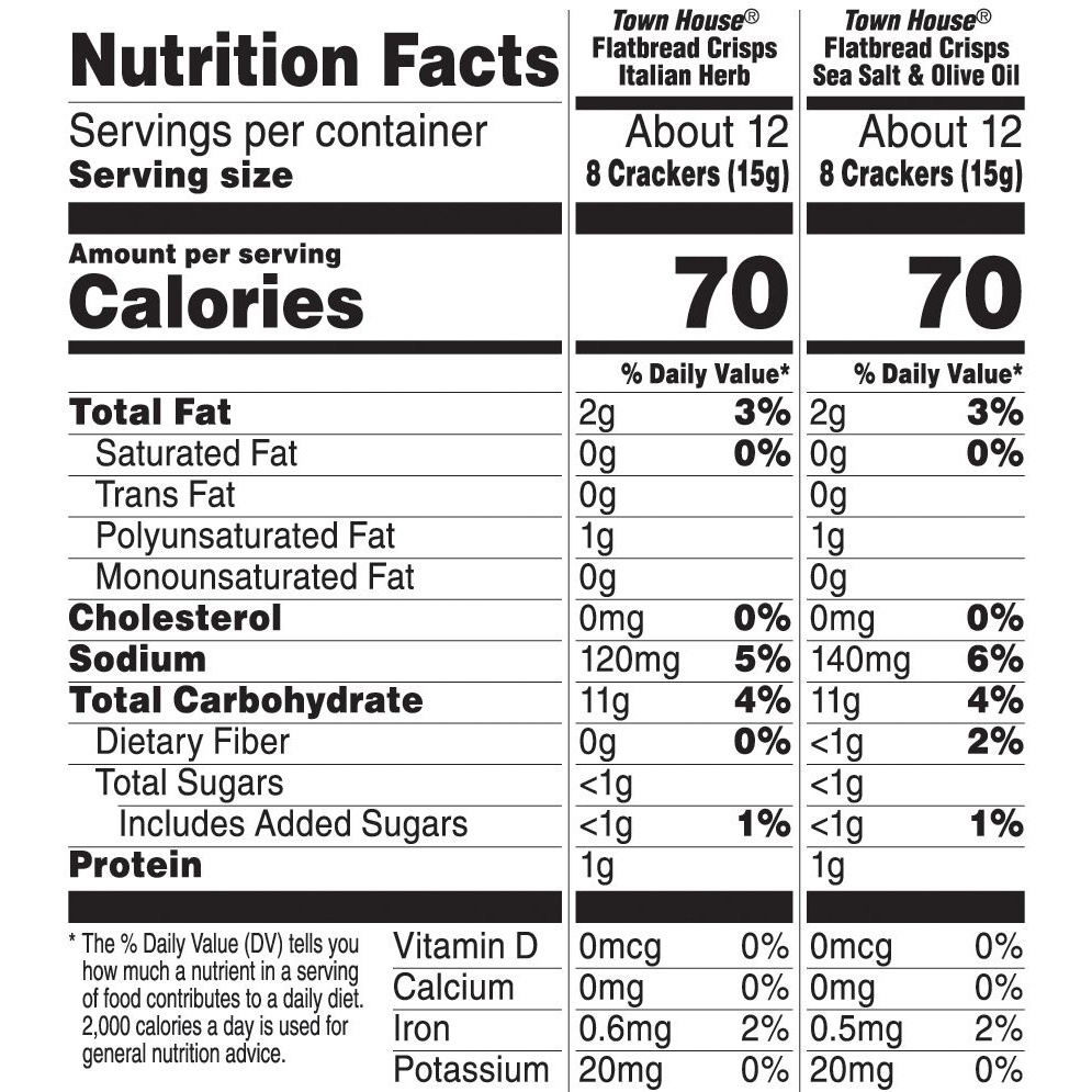 slide 3 of 7, Town House Flatbread Crisp Variety Pack, 12 oz