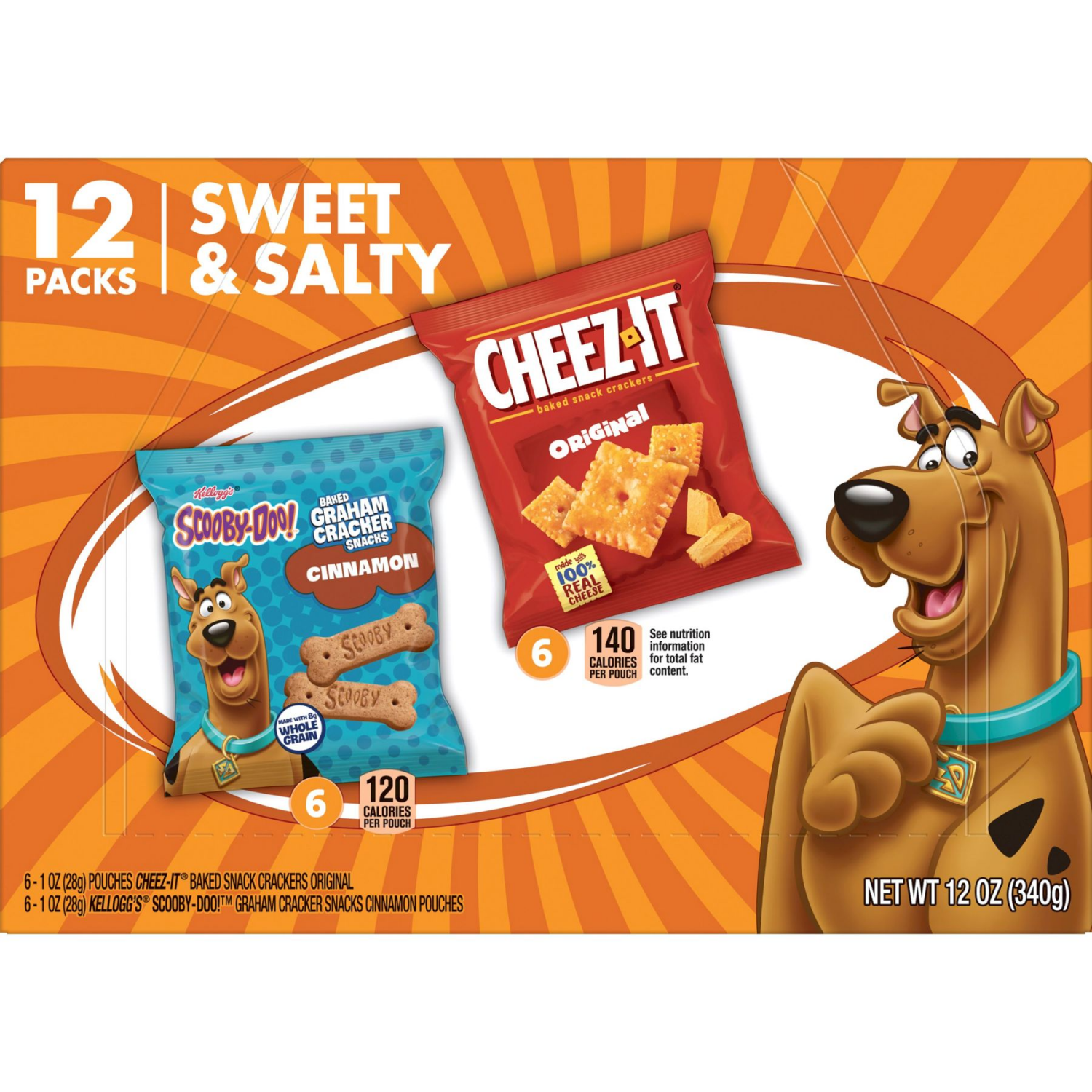 slide 2 of 8, Kellogg's Variety Pack Sweet and Salty, 12 ct