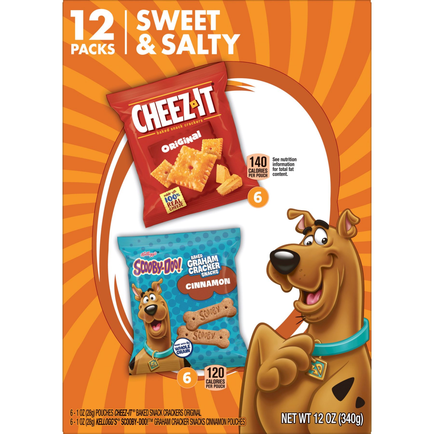 slide 8 of 8, Kellogg's Variety Pack Sweet and Salty, 12 ct