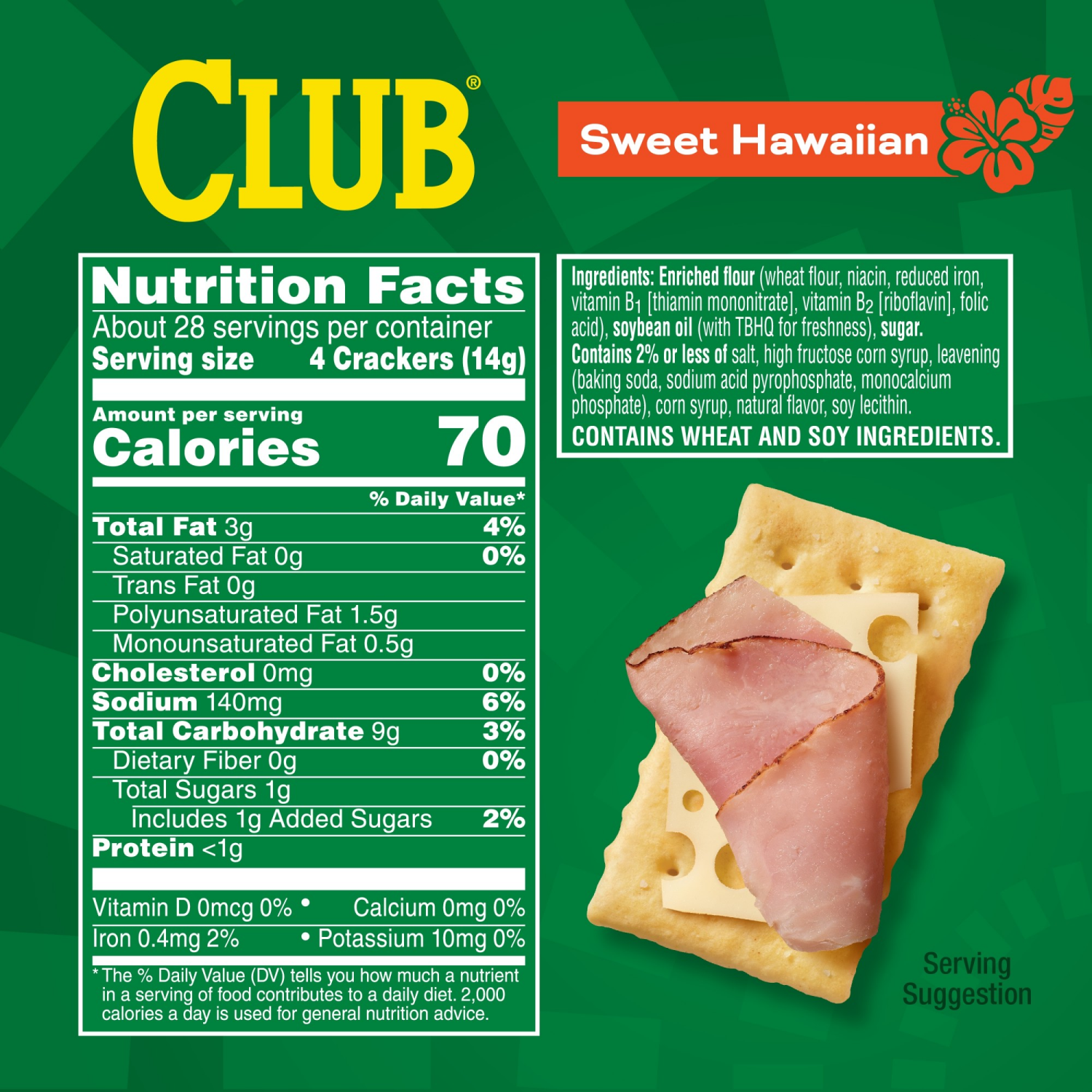 slide 6 of 8, Club Crackers Sweet Hawaiian 13.7oz - 13.7 OZ, 13.7 oz