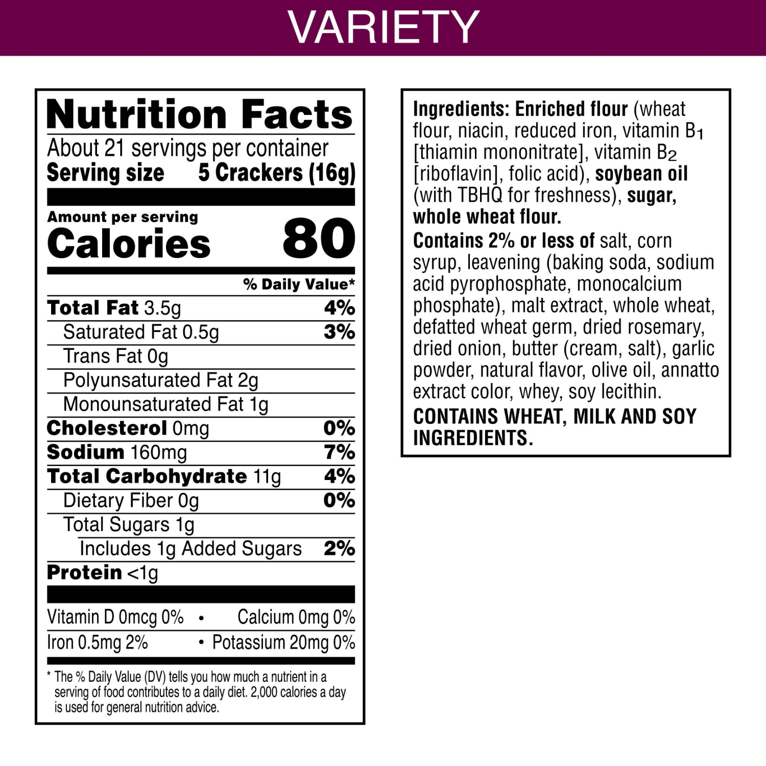 slide 8 of 8, Toasteds Variety Pack Crackers, 12 oz