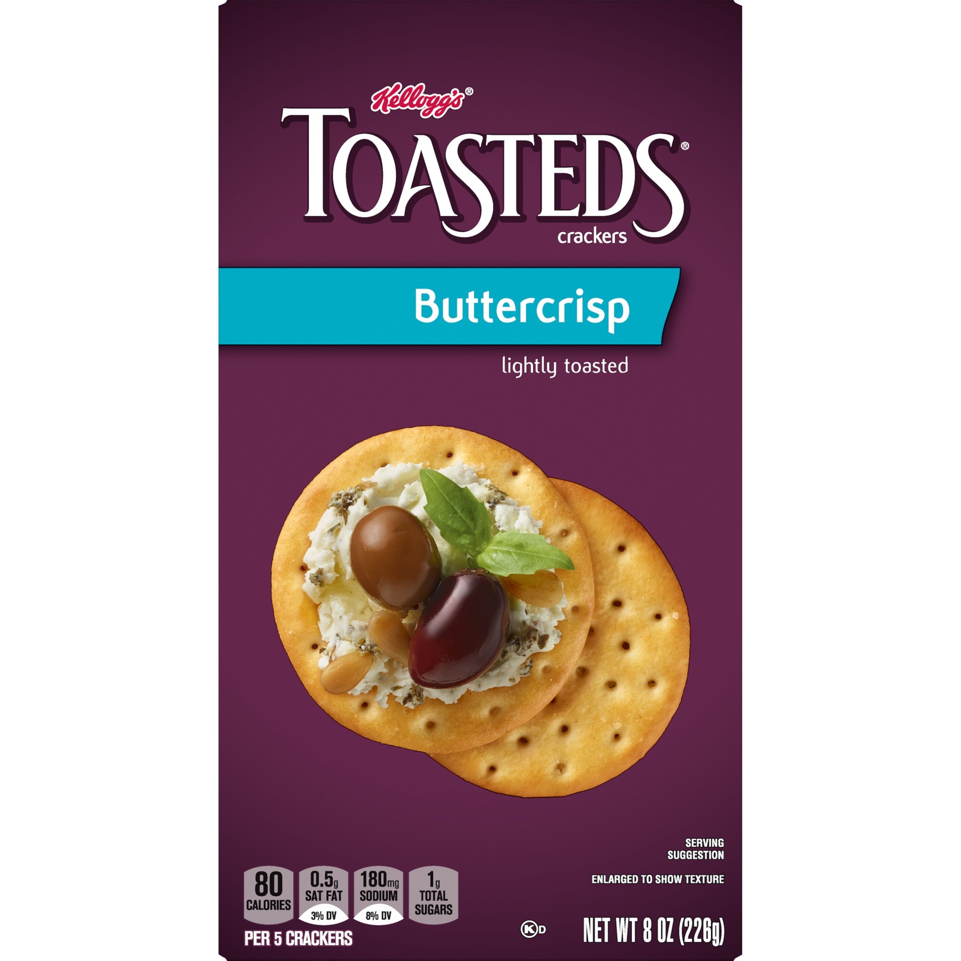 slide 2 of 7, Keebler Toasteds Buttercrisp Crackers, 8 oz