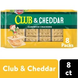 Keebler 8 Pack Club & Cheddar Sandwich Crackers 8 ea