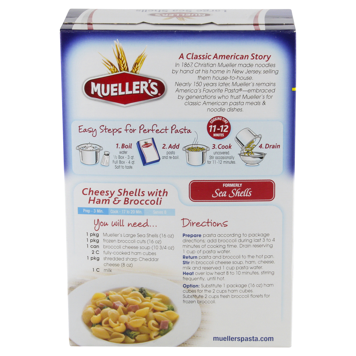 slide 2 of 5, Mueller's Large Sea Shells Macaroni, 16 oz