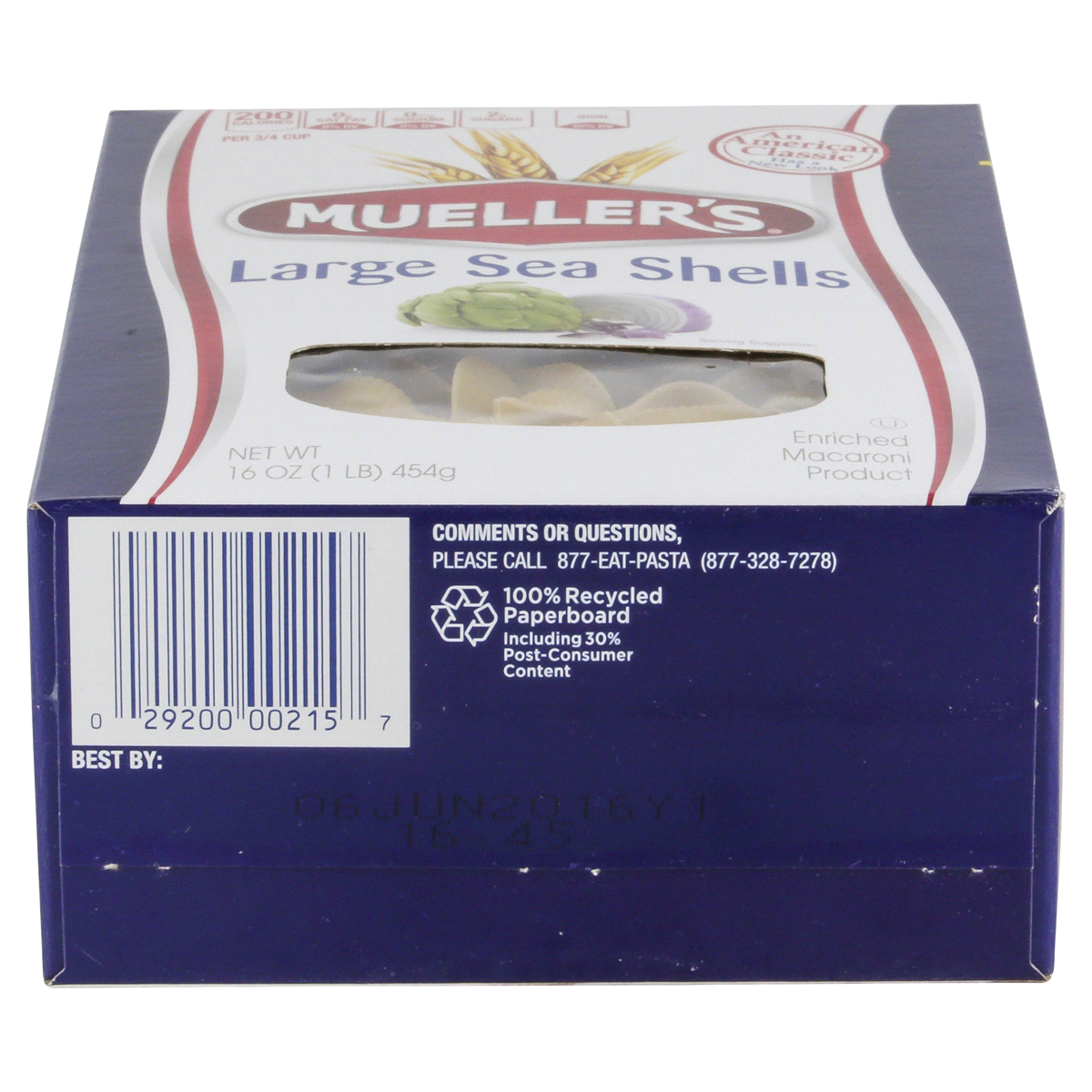 slide 4 of 5, Mueller's Large Sea Shells Macaroni, 16 oz