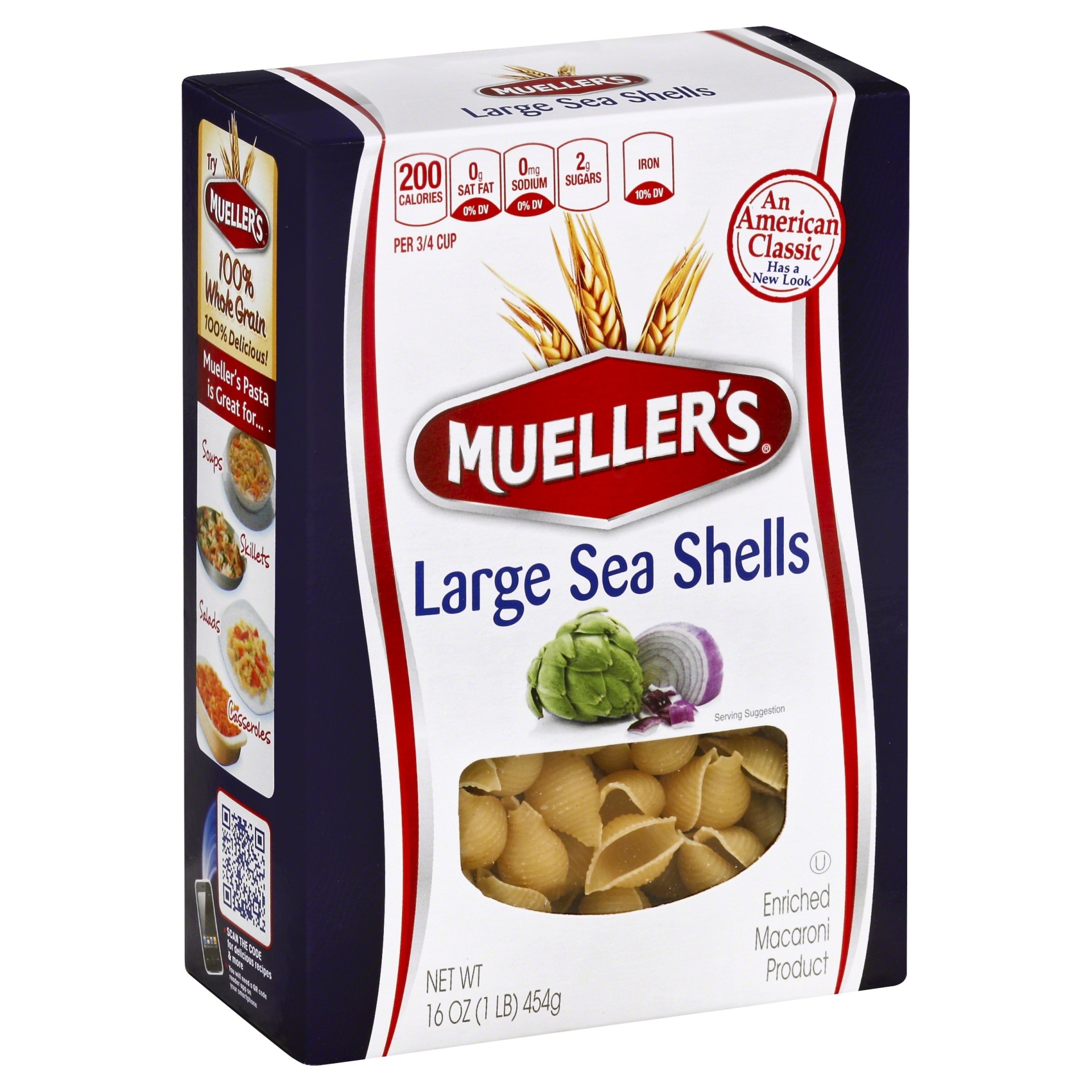 slide 1 of 5, Mueller's Large Sea Shells Macaroni, 16 oz