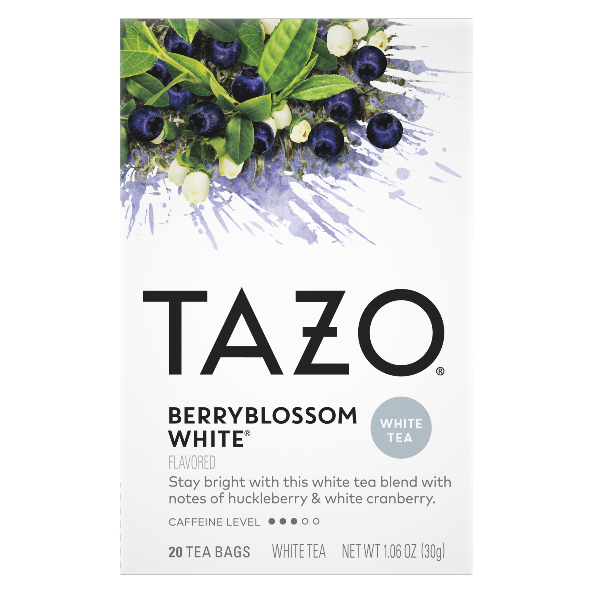 slide 1 of 4, TAZO Tea Bag Berry Blossom White, 20 1N, 20 ct