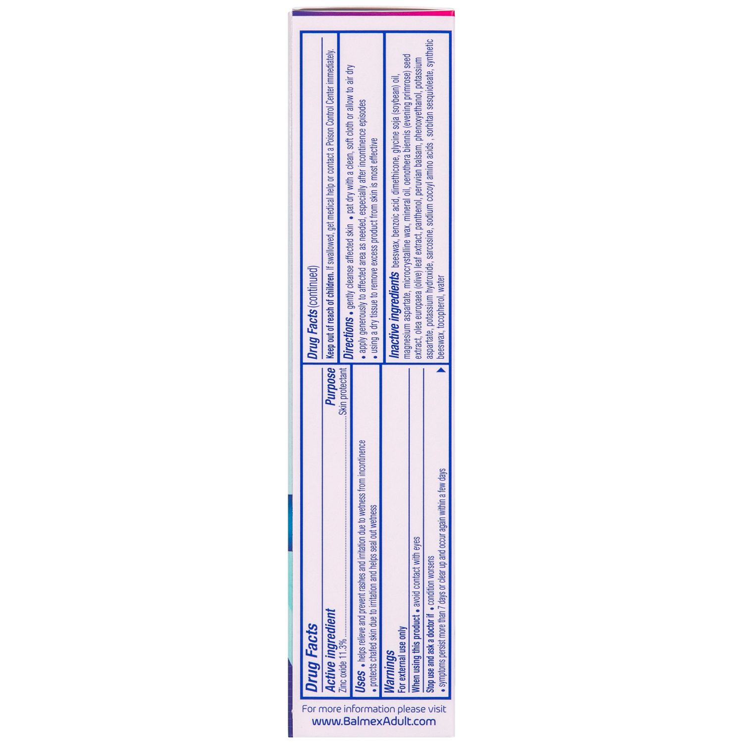 slide 2 of 3, Balmex AdultAdvantage B Protected Skin Relief Cream 3 oz, 3 oz