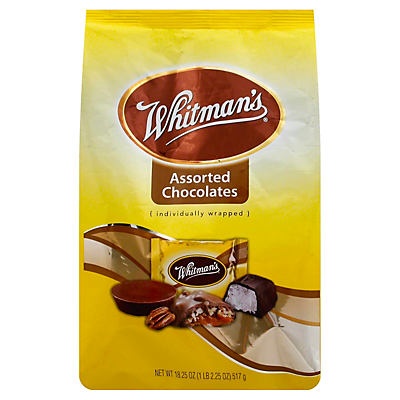 slide 1 of 1, Russell Stover Whitman's Individually Wrapped Assorted Chocolates, 20.5 oz