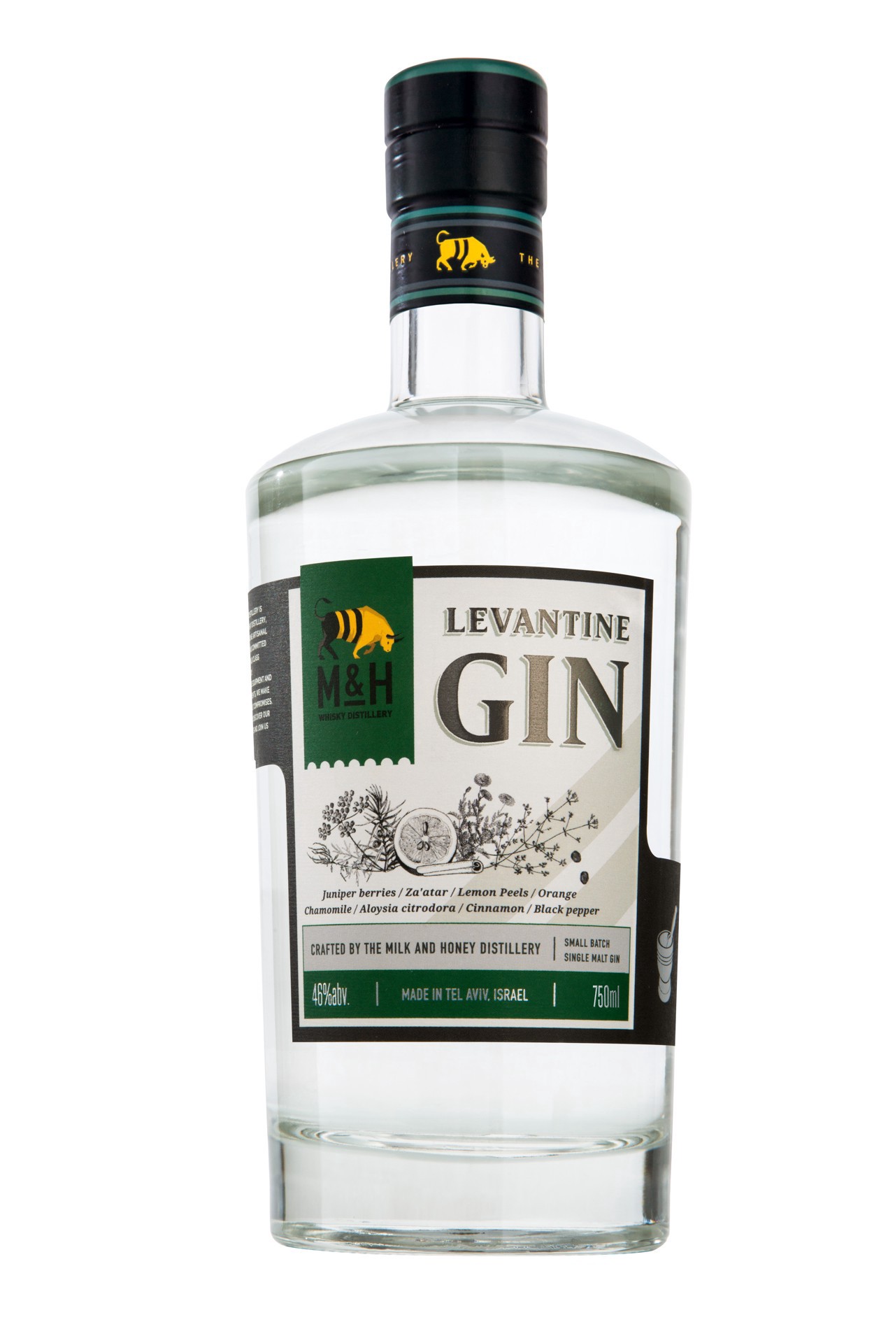 slide 1 of 1, M&H Distillery - Levantine Kosher Gin, 750 ml
