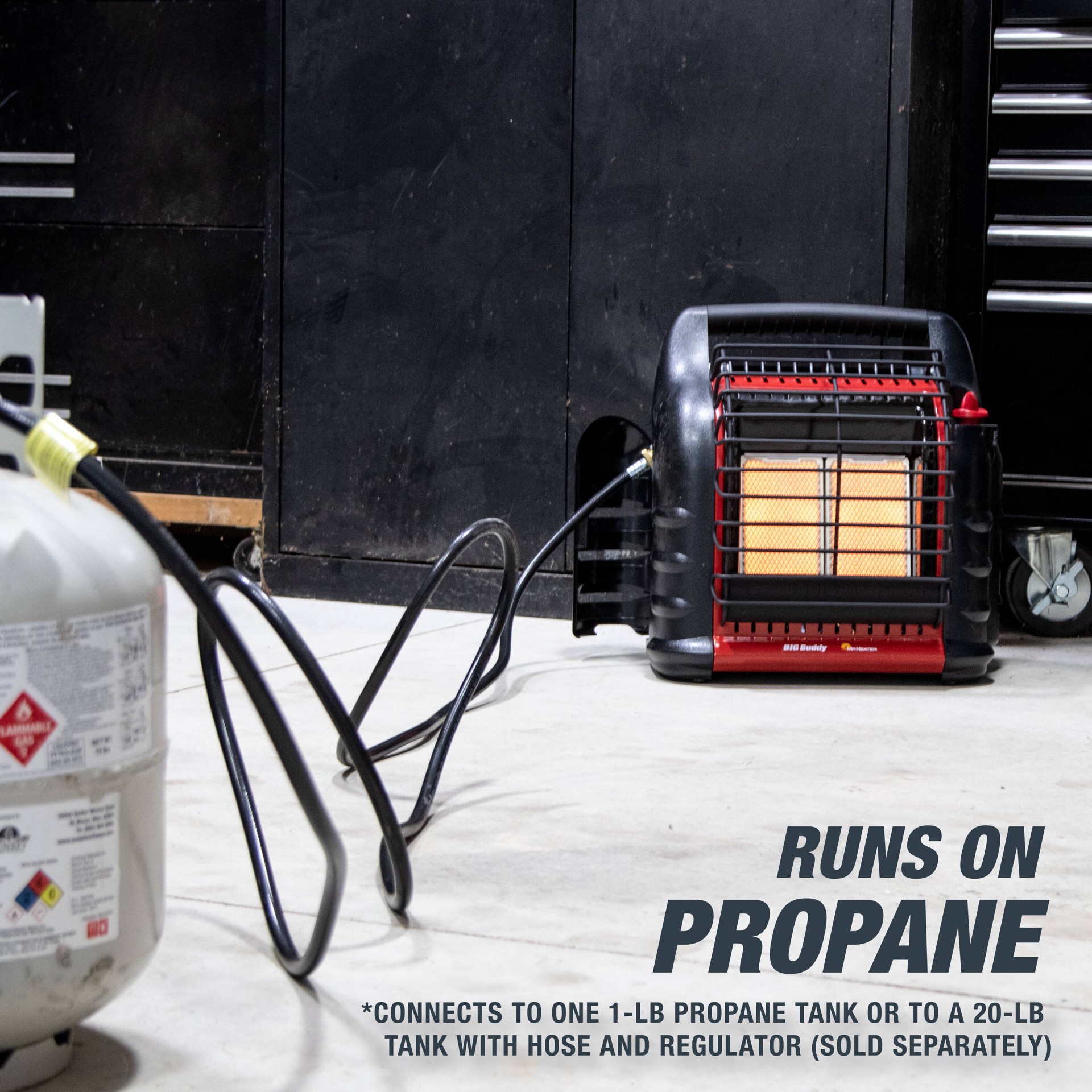 slide 5 of 6, Mr. Heater Big Tough Buddy 18000 -BTU Outdoor Portable Radiant Propane Heater, 1 ct