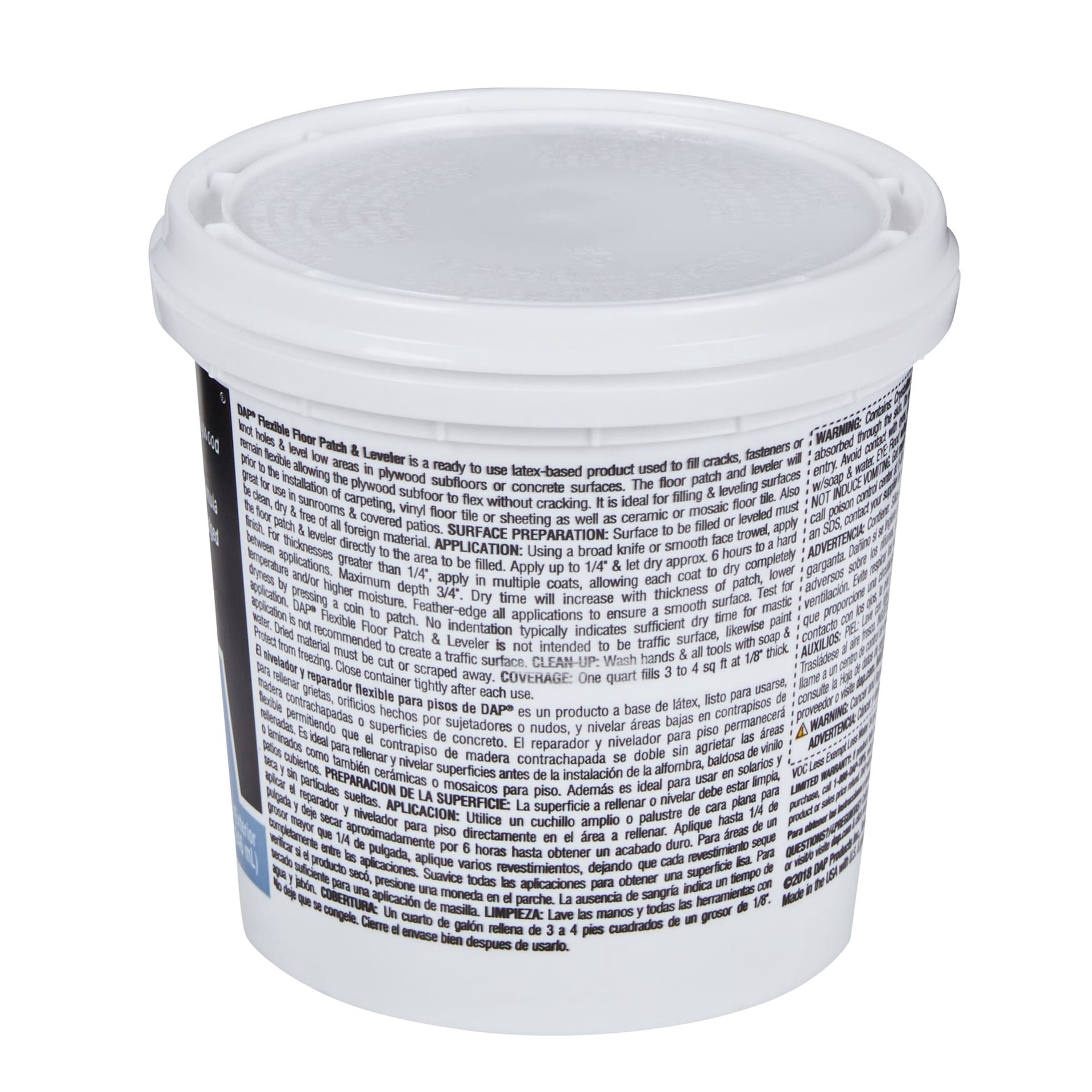 slide 2 of 6, DAP Flexible floor patch and leveler 32-oz Interior Gray Patching Compound, 1 ct
