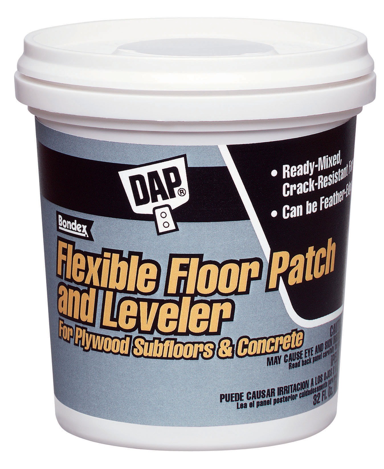 slide 1 of 6, DAP Flexible floor patch and leveler 32-oz Interior Gray Patching Compound, 1 ct