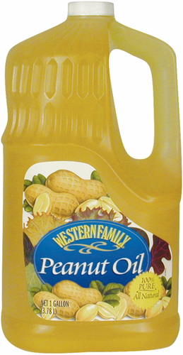 slide 1 of 1, Western Family Peanut Oil, 128 oz