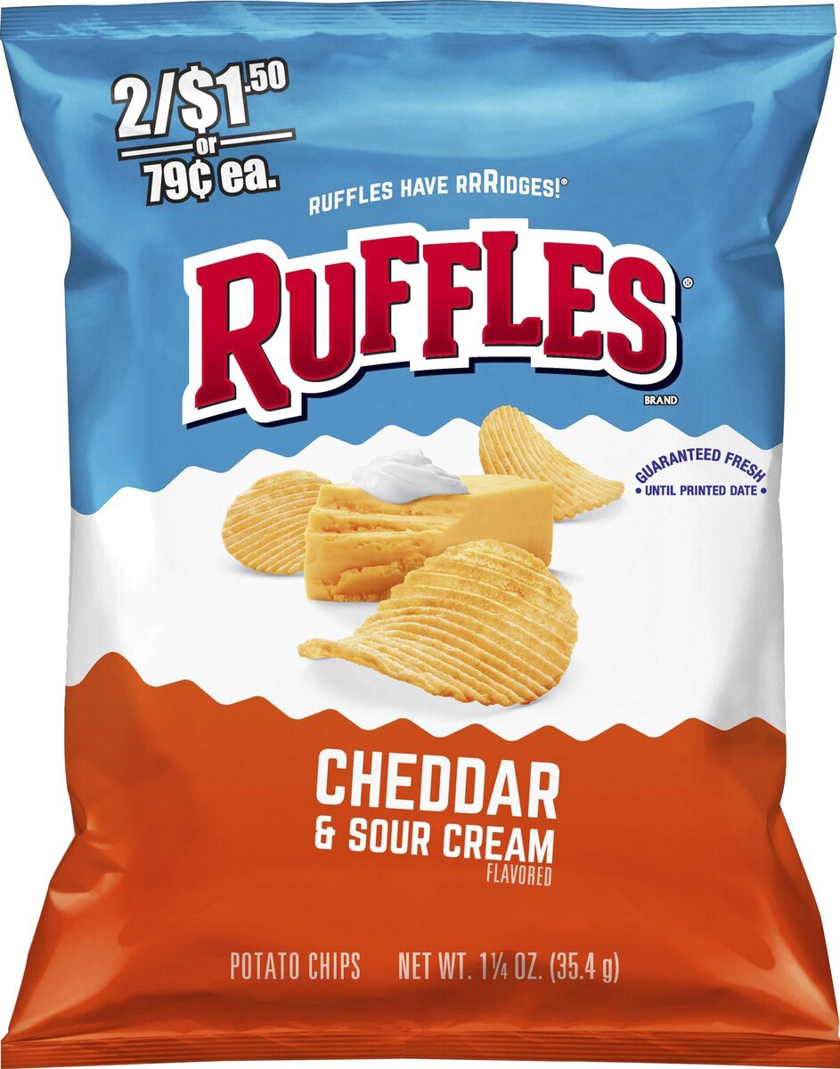 slide 2 of 7, Ruffles Potato Chips, 1.25 oz