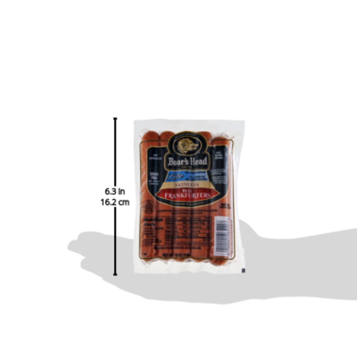 slide 3 of 8, Boar's Head Skinless Beef Frankfurters Lite, 16 oz