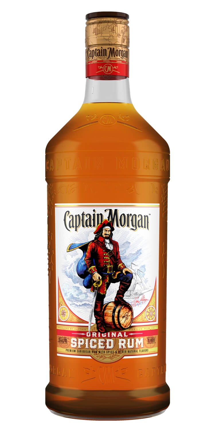 slide 1 of 1, Captain Morgan Spiced Rum, 1.75 liter