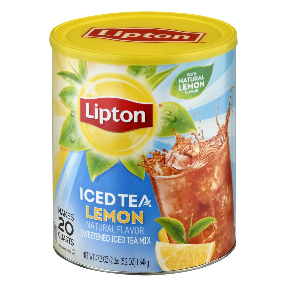 slide 6 of 9, Lipton Lemon Iced Tea 47.2 oz, 47.20 oz