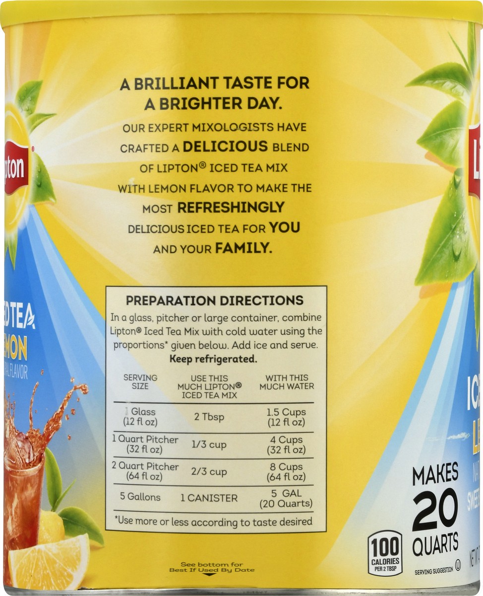 slide 9 of 9, Lipton Lemon Iced Tea 47.2 oz, 47.20 oz