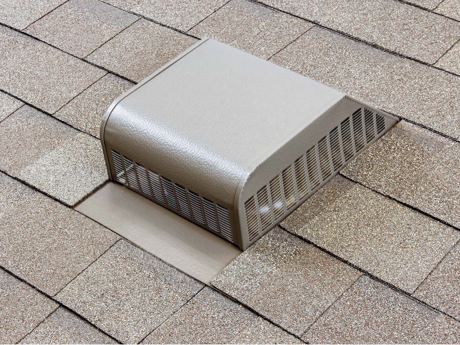 slide 5 of 6, Air Vent Weatherwood Aluminum Slant-back Roof Louver, 1 ct