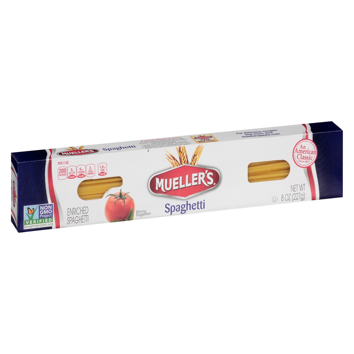 slide 4 of 14, Mueller's Enriched Spaghetti 8 oz, 8 oz