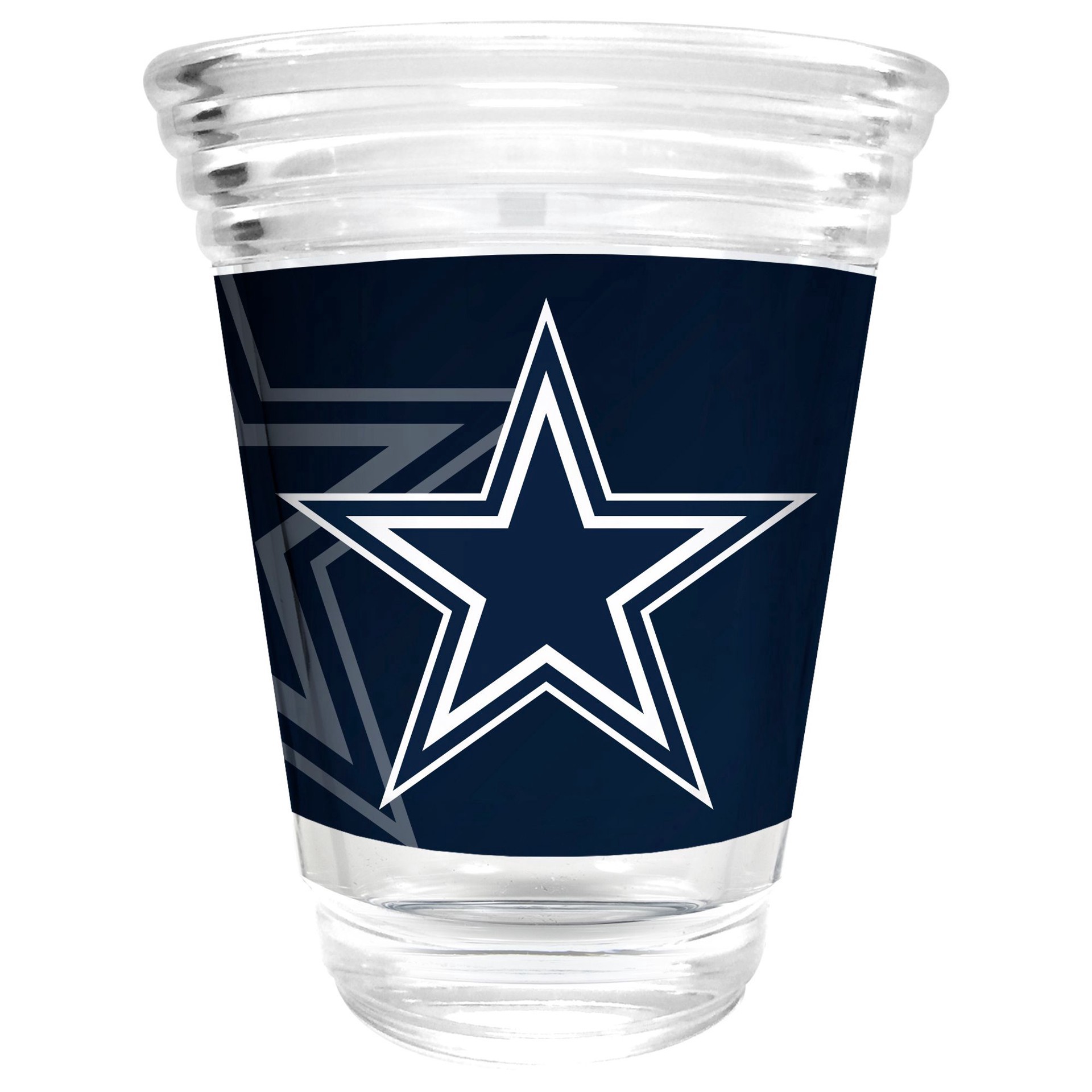 slide 1 of 1, Gap Shot Glass - Dallas Cowboys Round Glass, 2 oz