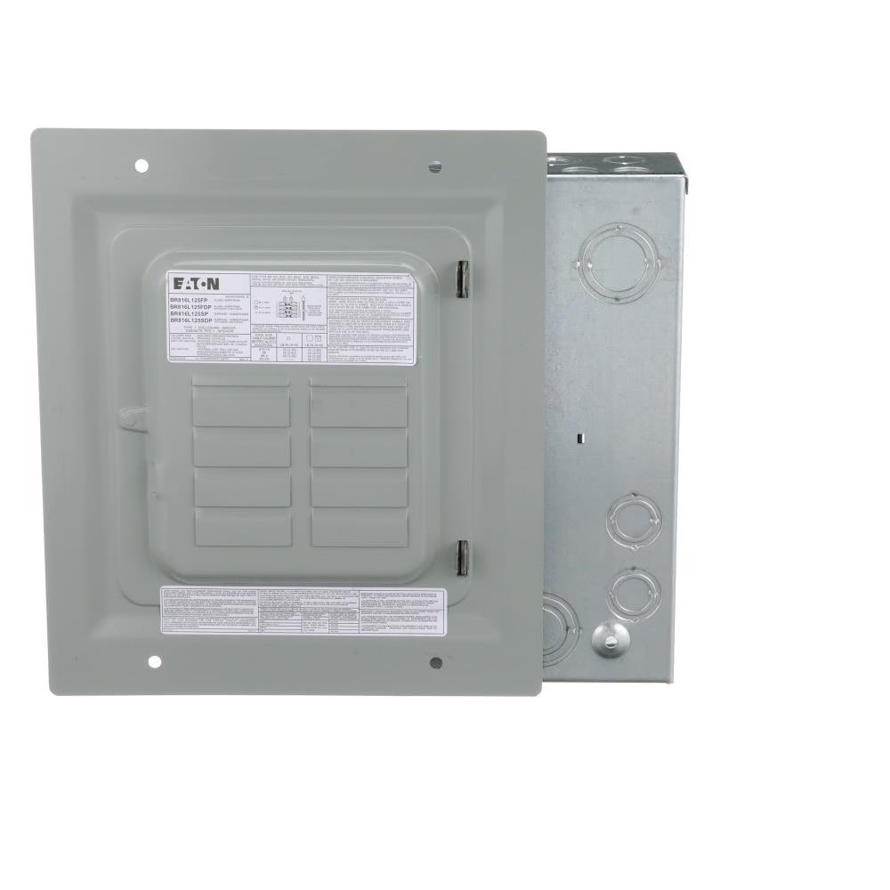 slide 4 of 6, Eaton Type BR 125 -Amp 8 -Spaces 16 -Circuit Indoor Main Lug Load Center, 1 ct