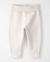 Littleplanet Baby Organic Cotton Knit Pants Batter Cream 6M