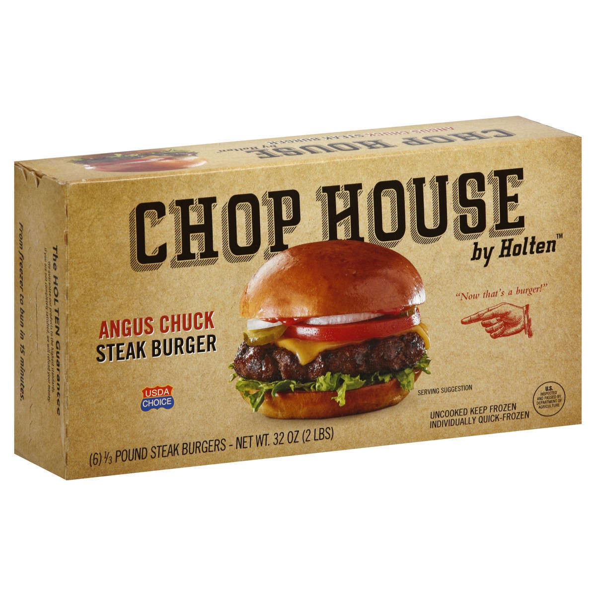 slide 2 of 13, Chop House by Holten Steak Burger 6 ea, 6 ct