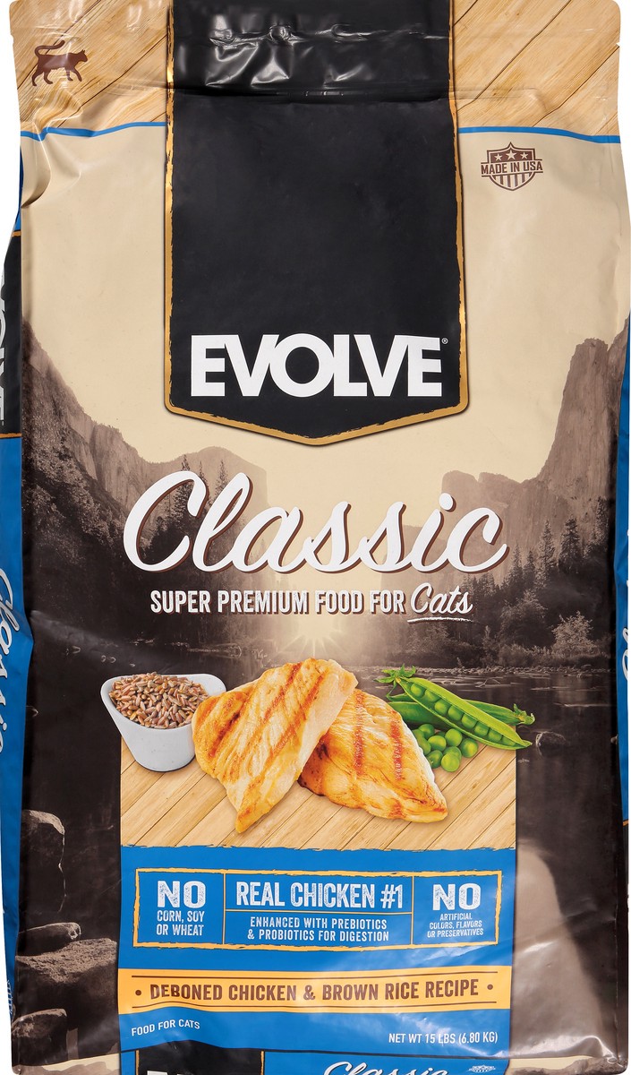 slide 1 of 6, Evolve Chicken Maintenance Cat Food, 15 lb