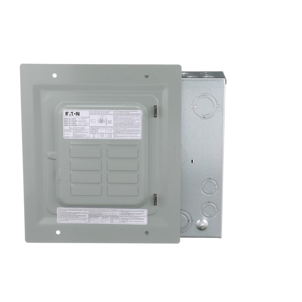 slide 5 of 6, Eaton Type BR 125 -Amp 6 -Spaces 12 -Circuit Indoor Main Lug Load Center, 1 ct
