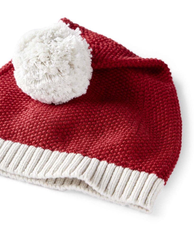 slide 2 of 2, Littleplanet Baby Organic Cotton Sweater Knit Santa Hat Santa Red 0-3M, 1 ct
