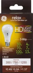 GE Relax LED Soft White 3-Way 4/7/13 Watts Light Bulb 1 ea