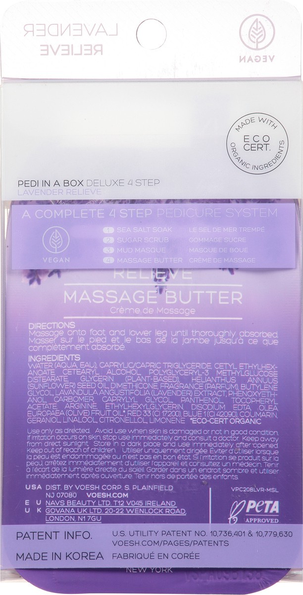 slide 5 of 9, Voesh Lavender Relieve Pedi In A Box Kit, 1 ct