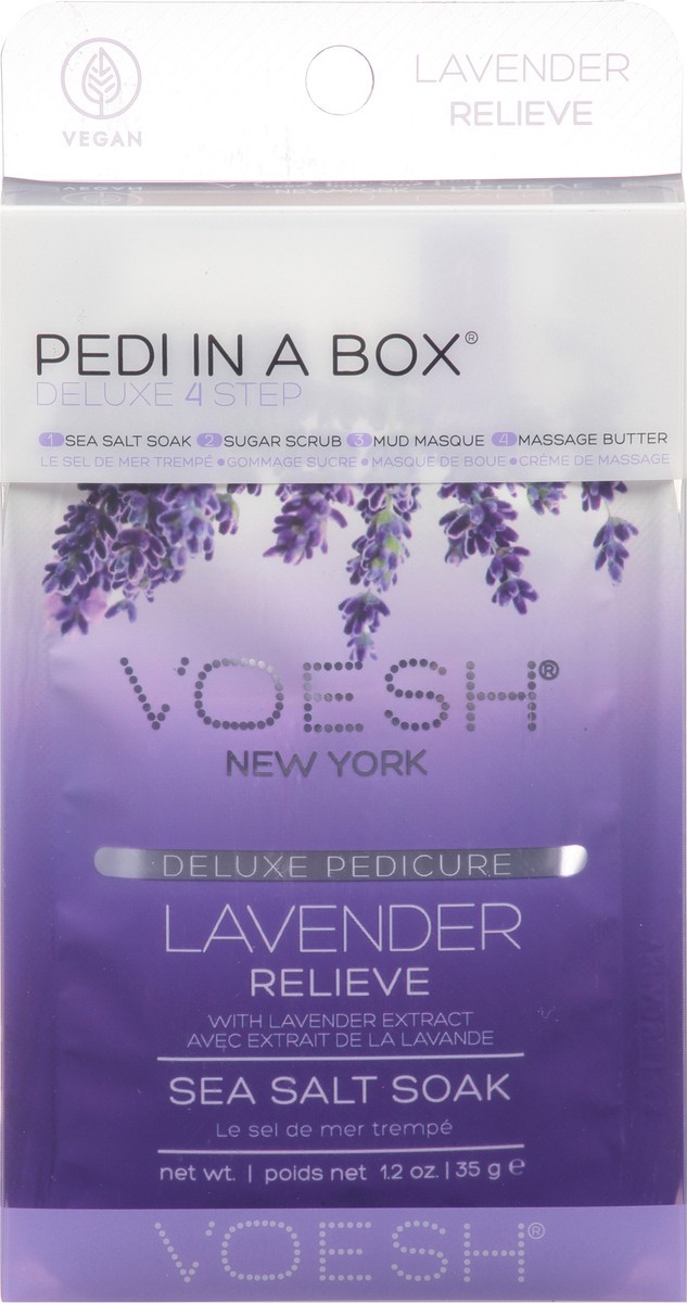 slide 6 of 9, Voesh Lavender Relieve Pedi In A Box Kit, 1 ct