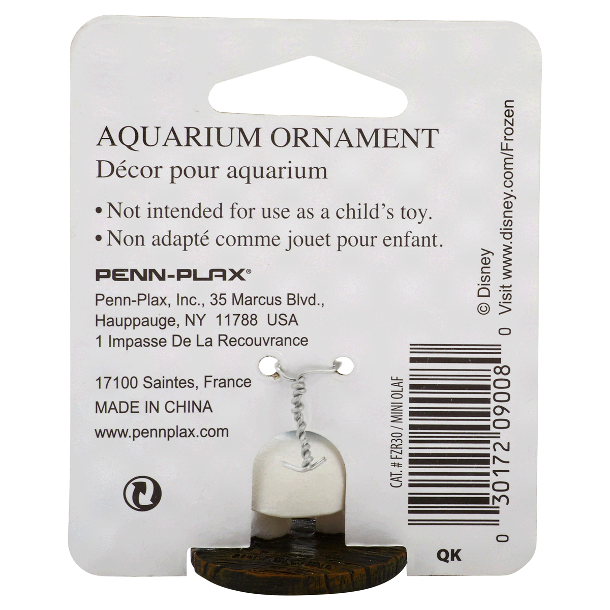 slide 2 of 2, Penn Plax Disney Frozen Aquarium Ornament, Olaf, 1 ct